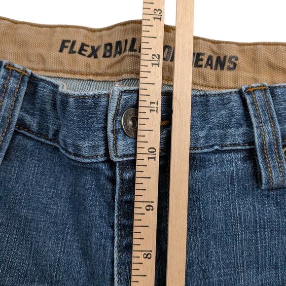 Duluth Trading Co Flex Ballroom Jeans Men's 38x28 Blue Relaxed Fit Cotton Blend - Picture 6 of 11